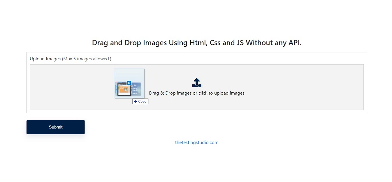 Drag and Drop Images Drag and Drop Images