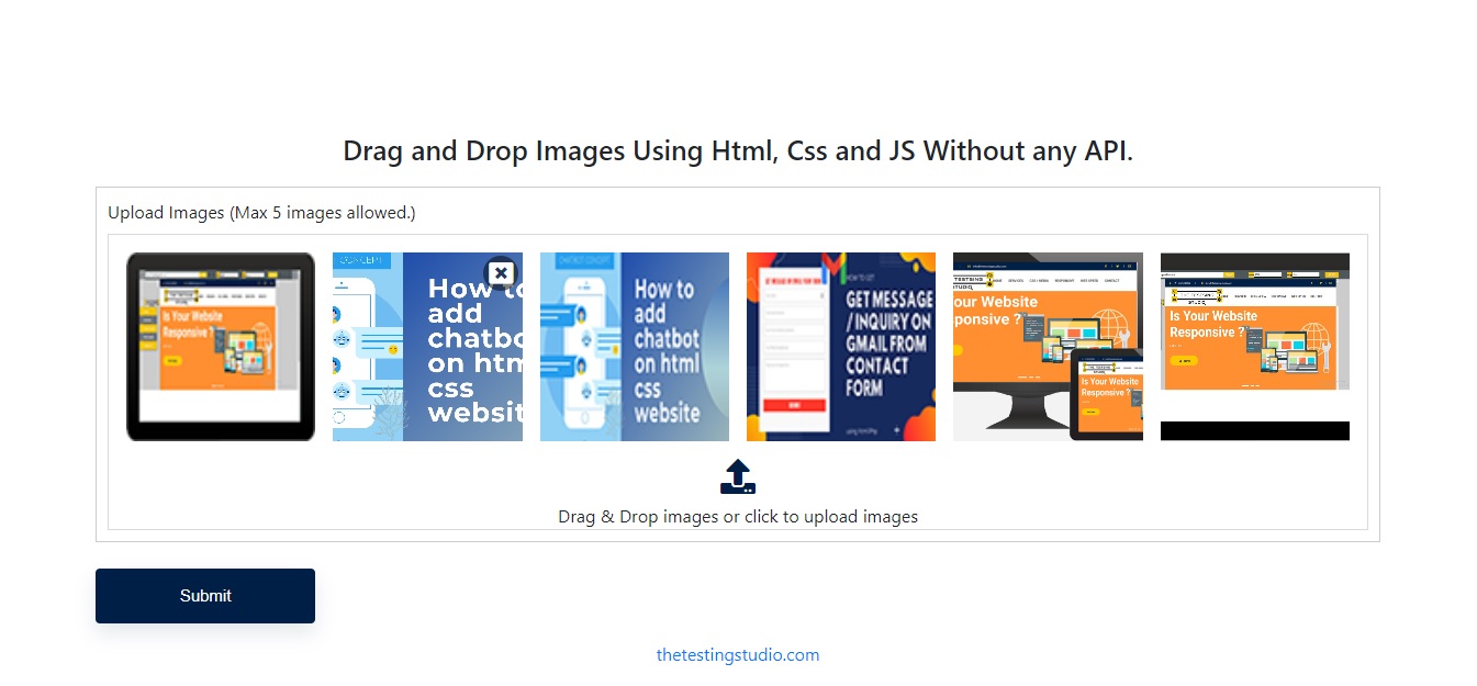Drag and Drop Images Drag and Drop Images